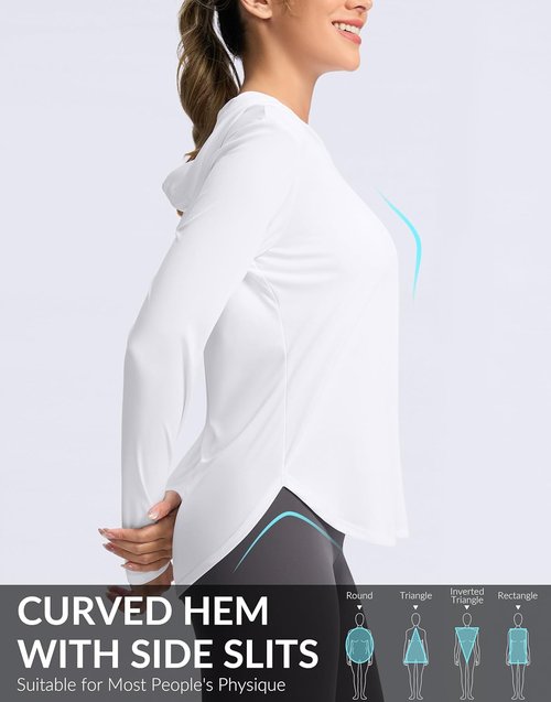 G Gradual Women's UPF 50+ Sun Shirt - Lightweight Long Sleeve Hoodie for Hiking & Fishing