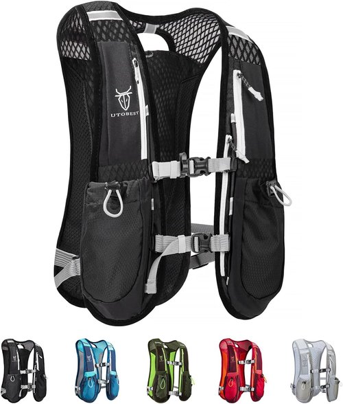 Hydration Vest 5L by [Brand Name] - Lightweight, Breathable & Sweatproof for Trail Running & Cycling