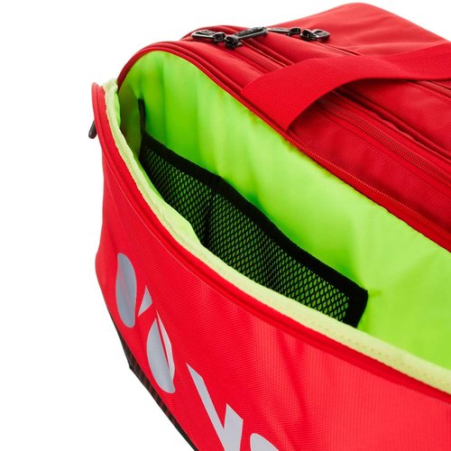 YONEX Pro Tournament Bag | Durable Lightweight Functional Breathable Multi-Compartment Tennis & Badminton Bag for Sport Gear, Scarlet