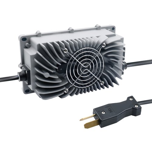 Abakoo 36V 12A Golf Cart Battery Charger with Crowsfoot Style Connector Crowfoot Plug, IP67 Waterproof