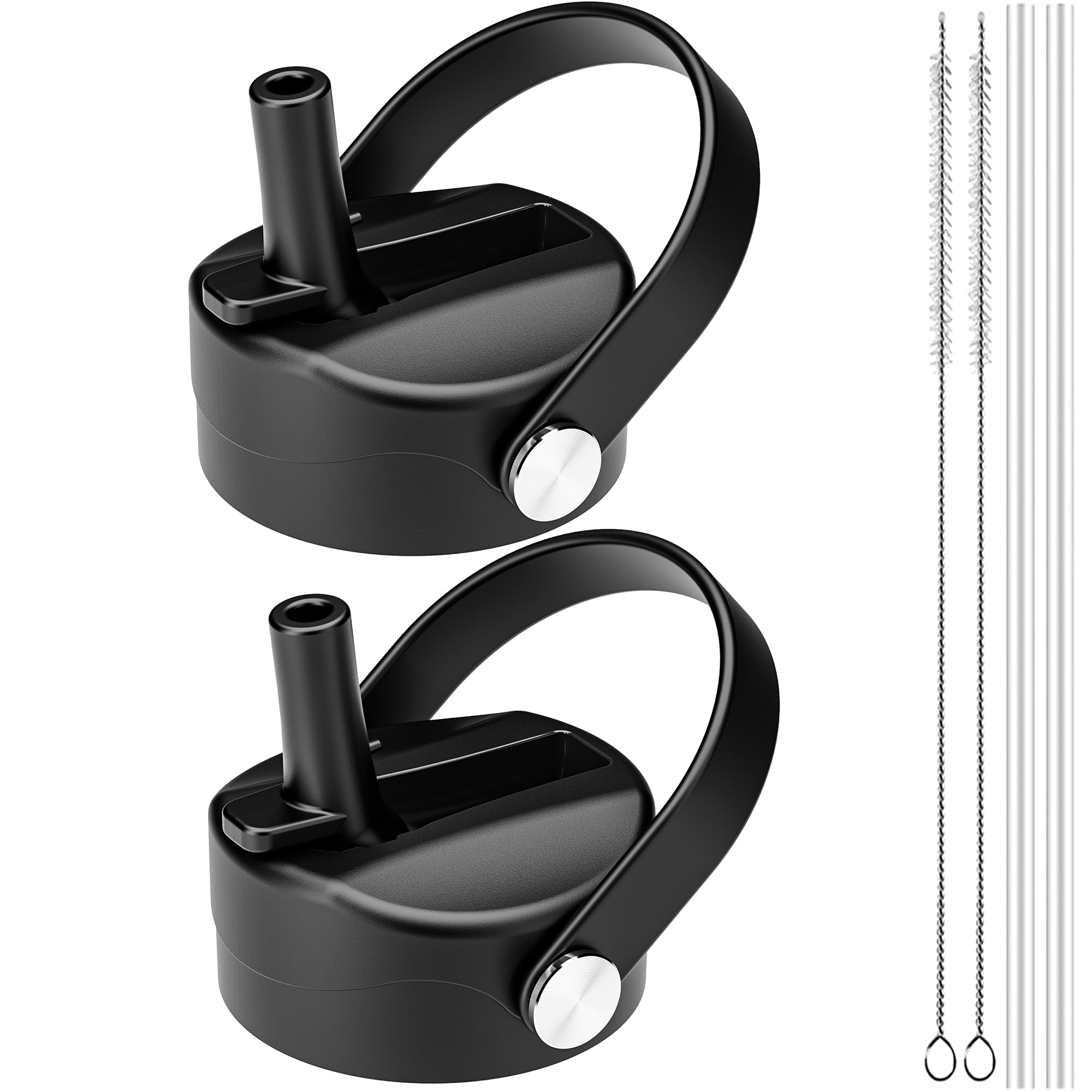 Straw Lid for Hydro Flask Wide Mouth, Lids with Straw for Hydroflask 12 16 18 20 32 40 oz Wide Mouth, Replacement Straw Cap for Hydroflask, Top Sport Bottle Lid