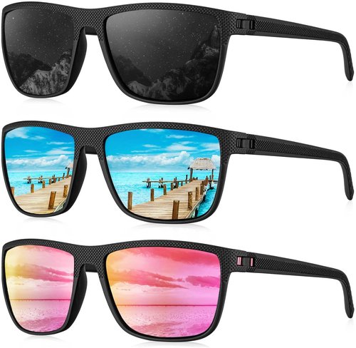 KALIYADI Polarized Sunglasses - Lightweight UV Protection for Men | Ideal for Driving, Fishing, Golf