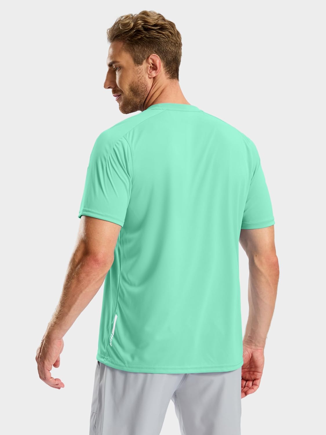Pudolla Men's Running T-Shirts - Lightweight Quick-Dry Athletic Gym Tees | Short Sleeve Sport Tops