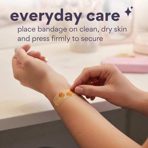 dearcloud Dainty Friends Comfort Bandages with Reusable Tin 30 ct - Waterproof, Latex-Free Bandages, Hypoallergenic - Variety Pack (Dainty Friends)