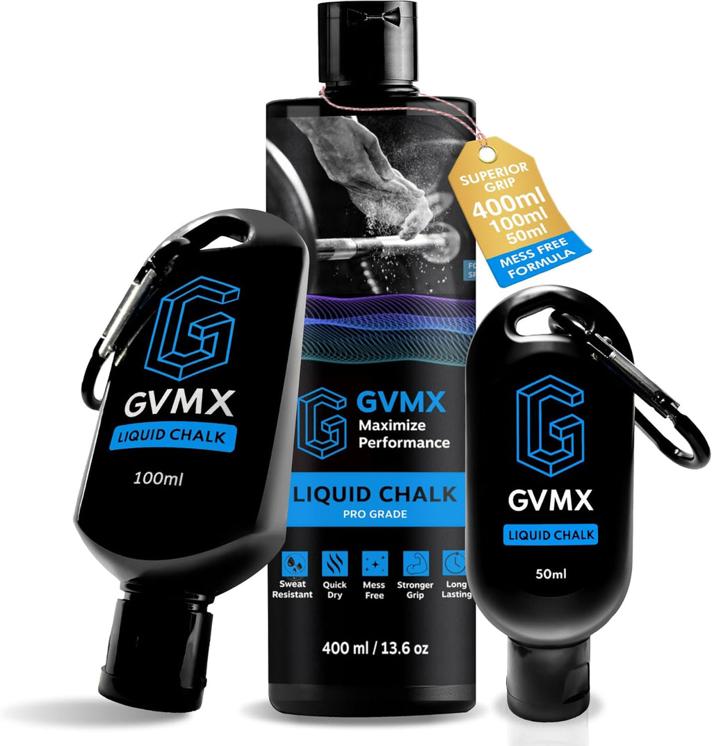 Superior Grip Liquid Chalk by [Brand Name] - Premium Mess-Free Gym Chalk for Weightlifting & Climbing | 50ML/100ML/400ML
