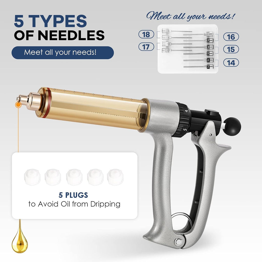 Skiennix Cartridge Filling Gun - 50ML Filler Machine for Efficient Cartridge Refills (110V)