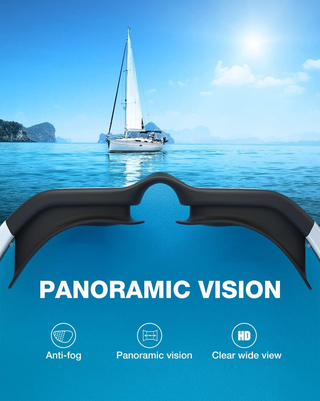 ZIONOR Kids Swim Goggles - G1 MINI UV Protection & Anti-Fog | Ideal for Ages 6-14