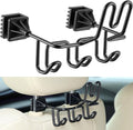 Enhon Hard Hat Holder - Truck & Car Organizer with 3 Hooks for Safety Helmet & Tools | Black