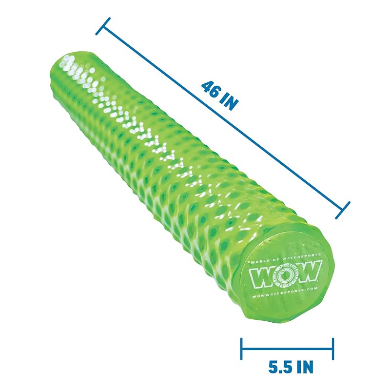 Green WOW Sports First Class Foam Pool Noodle - Jumbo 46" with Vinyl Coating
