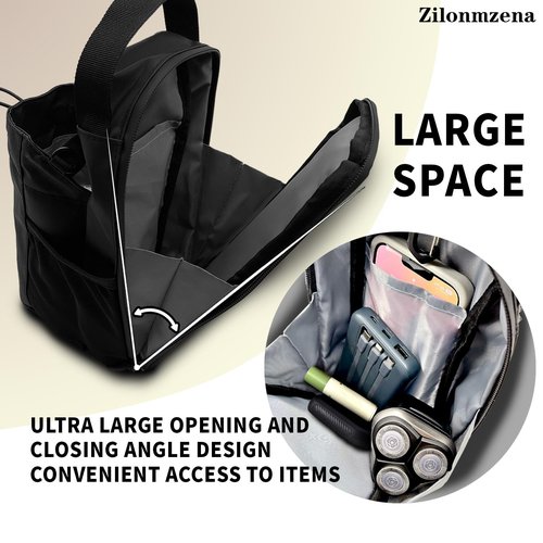 Zilonmzena Magnetic Gym Bag Water Bottle Carrier Holder with Phone Pockets & Shoulder Bag for Gym,Sports, Travel, Carry-on items