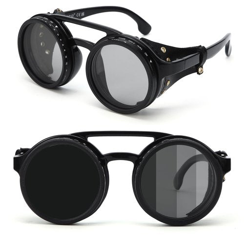 Adjustable Men Sunglasses Stepless, Using ND filter, adaptive Women Sunglasses,1-9 Levels for outdoors - Eyewear with Adjustable fit