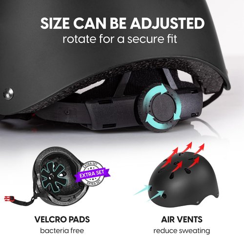 MhIL Bike Helmets for Adults & Kids - Adjustable Certified Safety Gear for Boys, Girls & Toddlers