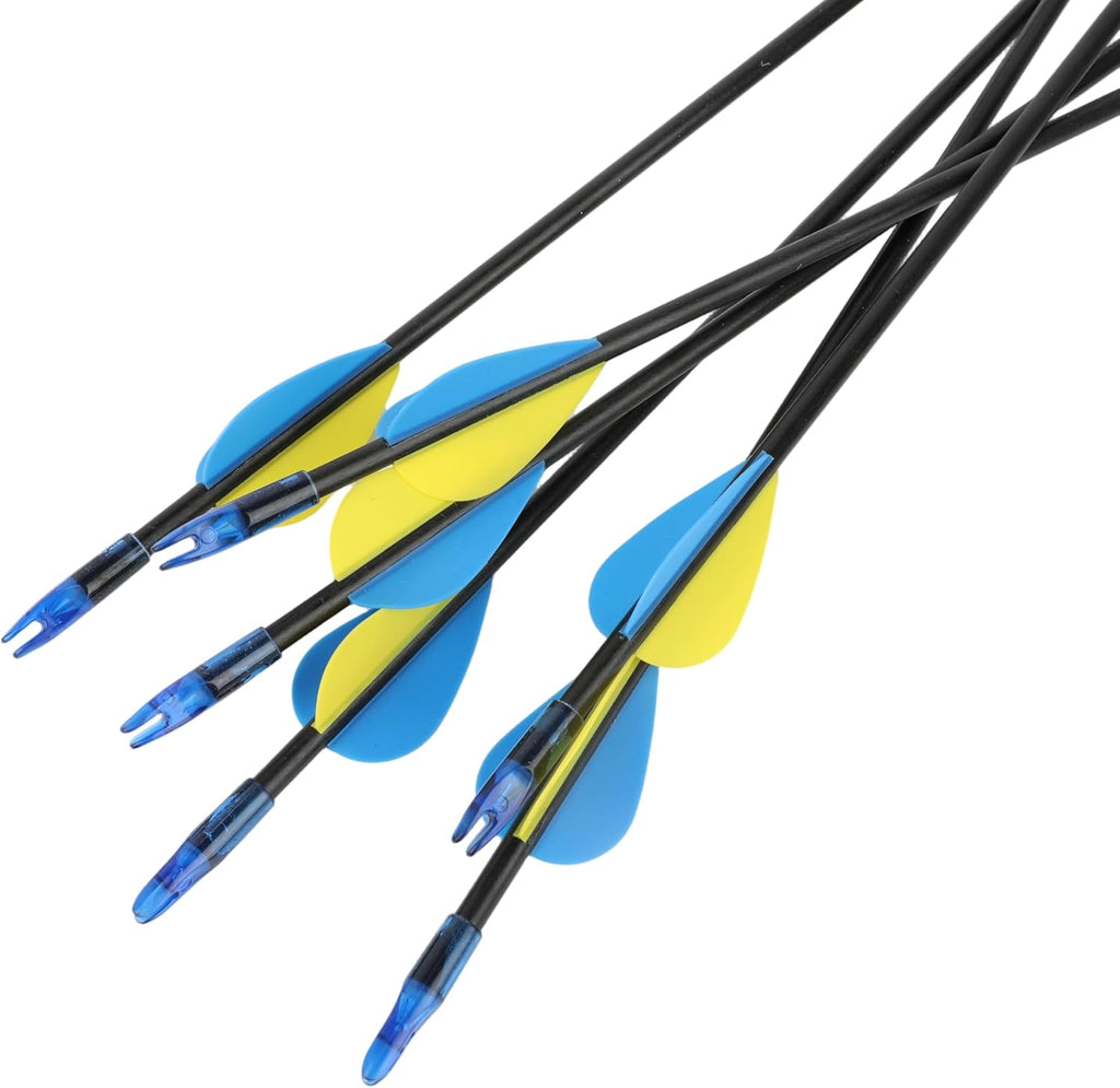Skiennix 29-Inch Fiberglass Suction Cup Arrows - Safe Outdoor Target Sports Game Arrows