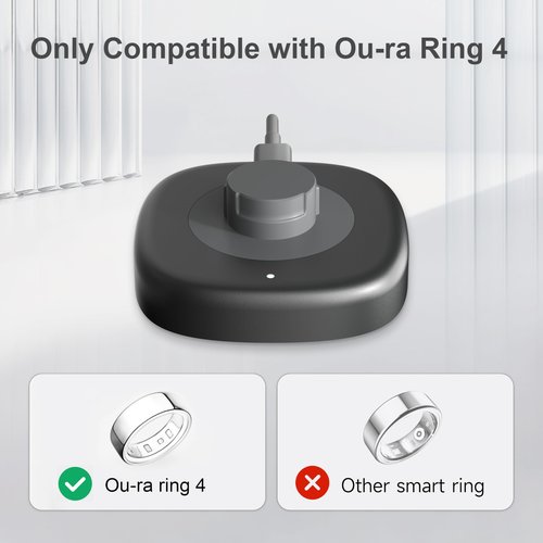 Smart Ring Charger Compatible with Ou-ra Ring 4, Fast Charging Dock and Type-C Cable (Size 07)