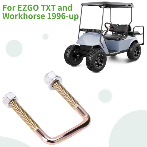 10L0L Rear Leaf Spring Bolts Kit for EZGO TXT,Set of 4 Golf Cart Leaf Spring U Bolt & Screw Nut for EZGO TXT 72681-G01 00560-G1 11098-G5 72029-G01 72124G01 72124-G01 72618G01 72618-G01