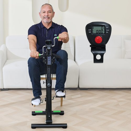 ZIDAFIT Pedal Exerciser Bike for Seniors, Hand and Leg Exercise Equipment for Knee and Arm Rehab, Stroke Recovery, Total Body Home Workout, Great Gift for Elderly Physical Therapy