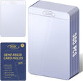 DEDC Semi-Rigid Card Holders - 300 Pcs Trading Card Sleeves for PSA, SGC, BGS, CSG Protection
