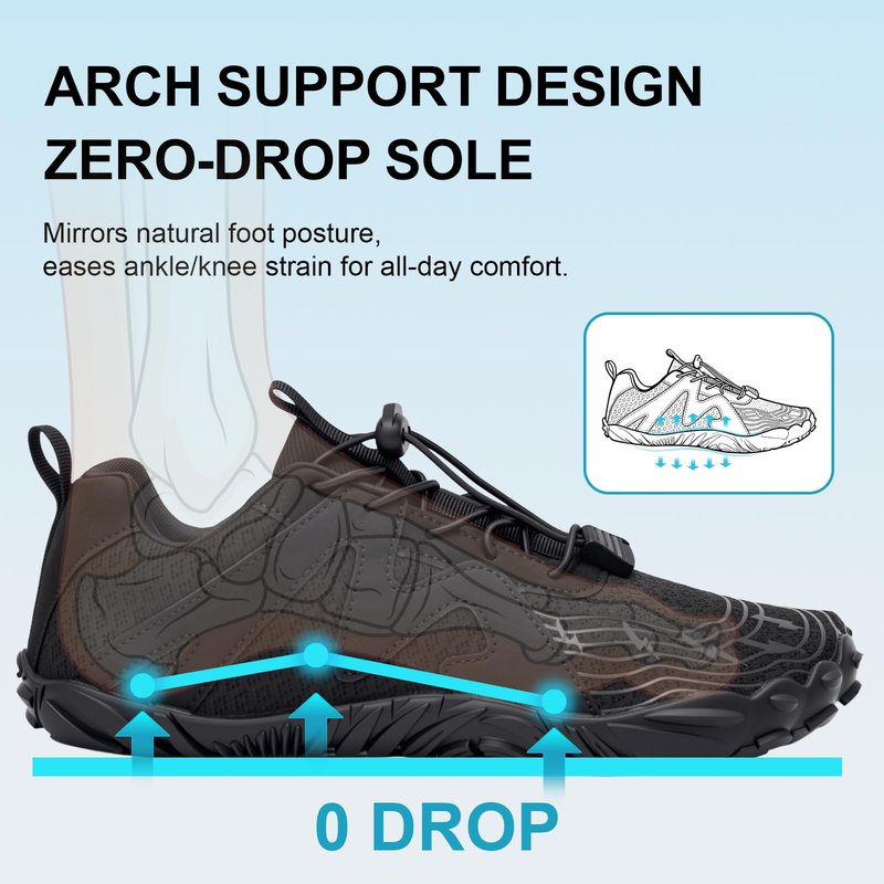 ELETON Barefoot Shoes Women Men Footwear, Wide Toe Box Hiking Zero Drop Non-Slip Quick-Dry River Boat Pool Beach Water Shoes, Lightweight Swimming Running Walking Sneakers Unisex