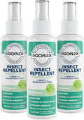 Skiennix Mosquito Repellent Spray - DEET-Free Travel Size Bug Spray | Natural Essential Oils, Peppermint Scent - 3 Fl Oz (3-Pack)