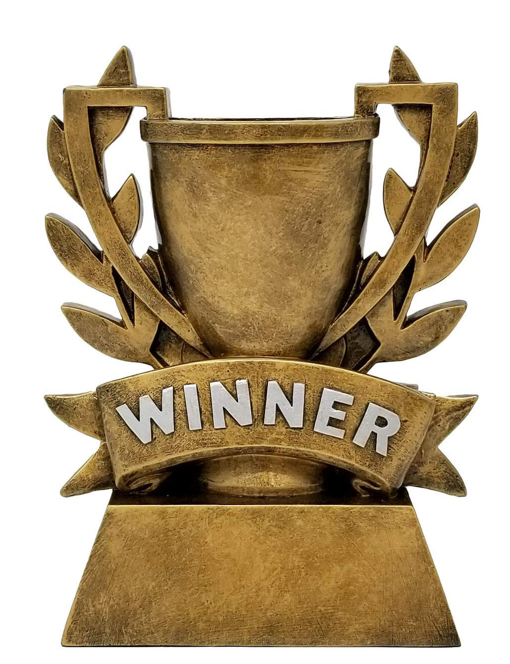 Decade Awards Winner Cup Trophy - 6 Inch Tall | Champion Golden Laurel Wreath Award | Celebrate Triumphs of Sports, Business and Academic Achievers - Engraved Plate on Request