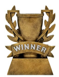 Decade Awards Winner Cup Trophy - 6 Inch Tall | Champion Golden Laurel Wreath Award | Celebrate Triumphs of Sports, Business and Academic Achievers - Engraved Plate on Request