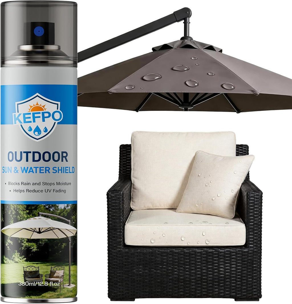 Outdoor Fabric Protector Spray - Waterproof & UV Protection for Patio Furniture | 12.8oz Long-Lasting Shield