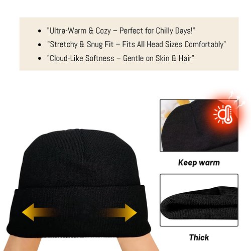 Funny Beanie for Men and Women,Cool Embroidered Knit Hat Warm Winter Funny Hat