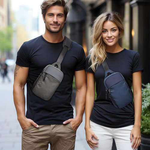 Higouta Mini Sling Bag - RFID Blocking Crossbody Backpack for Travel & Workouts | Unisex Utility Chest Bag