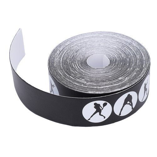 CUTULAMO Racket Tape,PU Material Tennis Racquet Guard,Non Slip Tennis Racket Tape,Lightweight Racket Protector,Racket Tape for Tennis Racket 5m/16.4ft (Black)