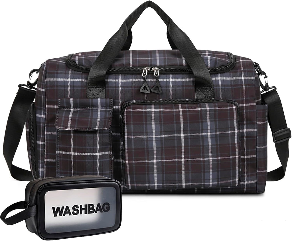Skiennix Small Gym Bag for Women - Travel Duffle with Shoe Compartment | Perfect Weekender Bag