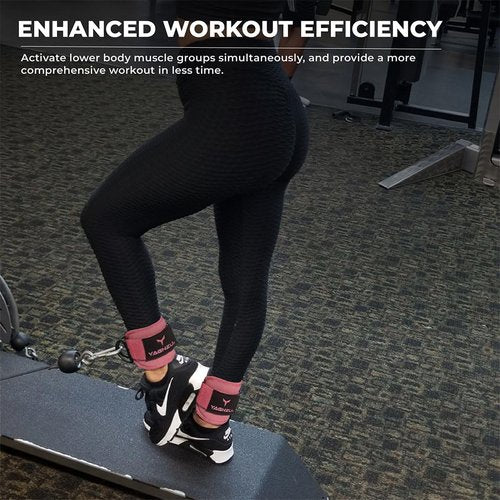 Ankle Straps for Cable Machines Women, Glute Kickback Cable Machine Attachments, Gym Ankle Cuffs, Wrist Cuffs for Workout, Leg Training Accessory, Fitness Gear for Home or Gym