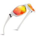 RUNCL Polarized Sports Sunglasses Phocas for Men Women,Wrap Around Design Lightweight UV Protection Floating Sunglasses