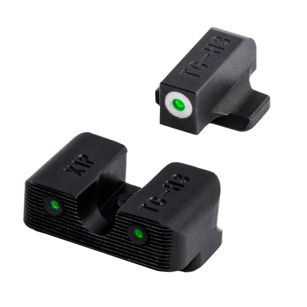 TRUGLO Tritium Pro Glow-in-the-Dark Handgun Night Sights for Springfield XD Series, White Rear