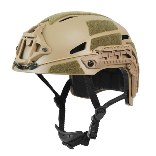Booiu Airsoft PJ Type Tactical Paintball Fast Military Helmet with Front NVG Mount and Side Rail Breathable Vent Holes for Cosplay Outdoor Activities