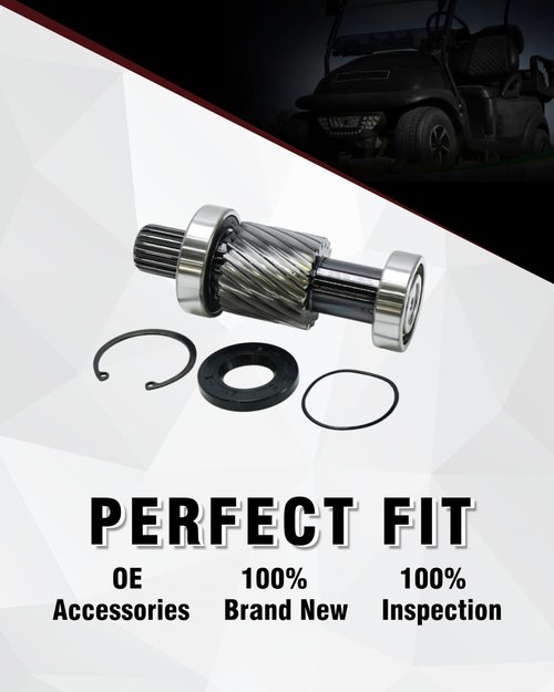 YEBOOCA Golf Cart Input Shaft Kit Compatible with EZGO Marathon 1988-1994 & TXT & Medalist 1994-up Electric Models, 19 Splines/21 Tooth, 1.5'' Diameter Gear, Replaces # 26926-G01,28095-G01,612556