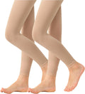 Stelle Ultra Soft Girl's Footless Dance Tights - Perfect for Ballet, Gymnastics & School | Toddler to Big Kid Sizes