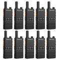 Retevis B3B Walkie Talkies Rechargeable, 1620mAh, Lightweight 2 Way Radio Long Range, Type C, Ultra Thin, VOX, Handheld Two Way Radios for Retail, Hotel, Church (10 Pack)