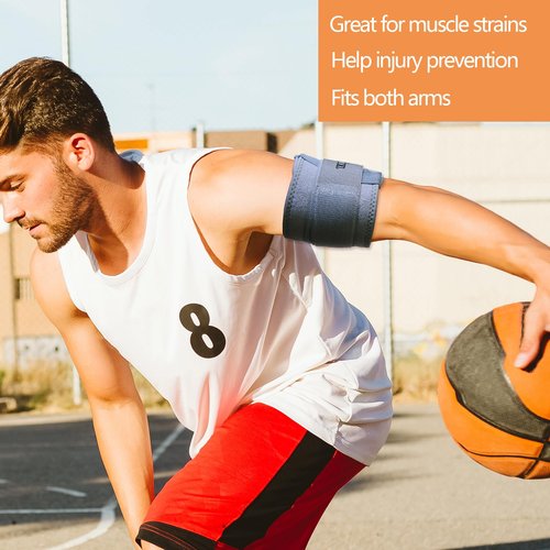 YAVOUN Bicep ＆ Tricep Compression Sleeve/Wrap - Tricep Tendonitis, Bicep Tendonitis - Pain Relief for Bicep and Triceps Muscle Strains, Compression Arm Support