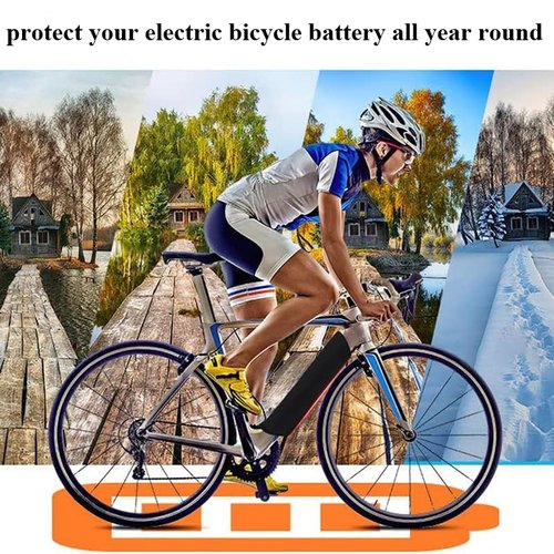 E-Bike Battery Protective Cover Electric Bicycle Battery Protection Case Waterproof Dustproof Neoprene Bicycle Thermal Cover for Ebike