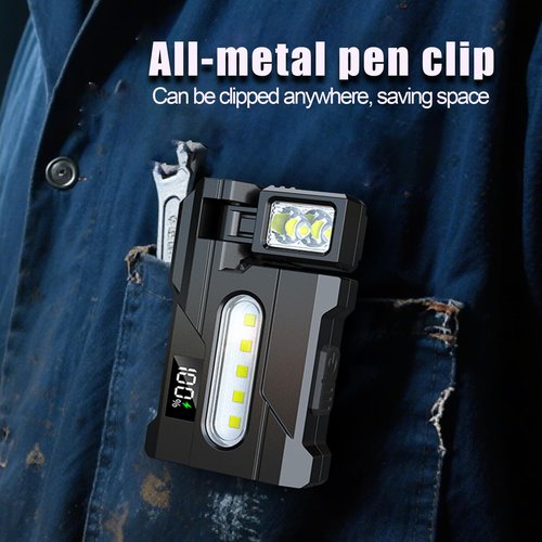 HOSYH G5 Flashlight,Ultra-Compact 800 Lumens Rechargeable EDC Flashlight, Powerful LED G5 Flash Light for Everyday Carry & Outdoor Use,1200mAh