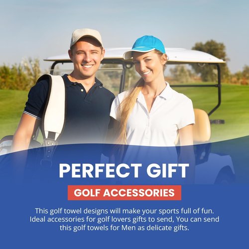 Syren Premium Funny Microfiber Towel with Clip Holder - Exclusive Golf Accessory for a Fun Golfing Experience