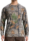 LOOGU Men's Camo Hunting Shirt - Lightweight Long Sleeve Camouflage Shirt for Fishing & Hiking