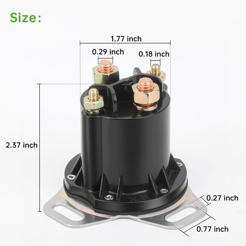 10L0L Golf Cart 48V 150A Solenoid for EZGO RXV 2008-up Electric Golf Cart,4 Terminal,Replace OEM 624317 649373