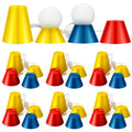 Gejoy Rubber Winter Golf Tees Golf Rubber Tees Practice Tee Holder with 4 Different Height for Golf Practice, 38,22,16.5,12 mm(24 Pieces)