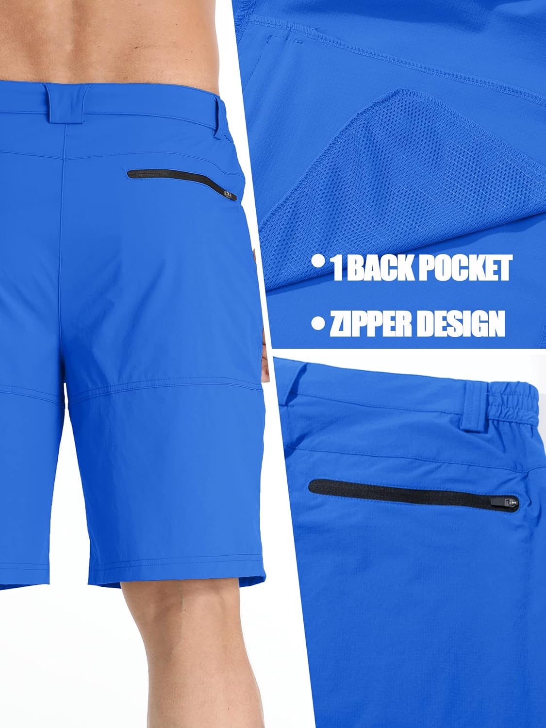 TACVASEN Men's Quick Dry Cargo Shorts - Water Resistant Outdoor Wear for Hiking & Golf | Casual Style