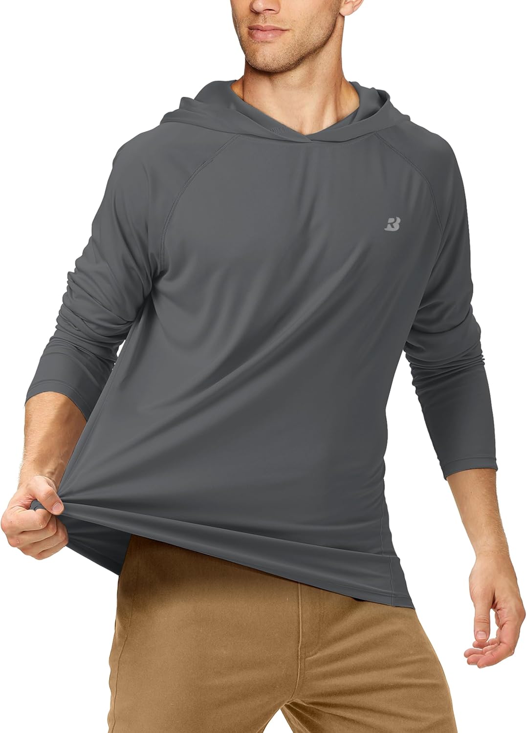 Roadbox Fishing Shirts for Men - UPF 50+ Long Sleeve UV Sun Protection Hoodie | Ideal for Outdoor Activities
