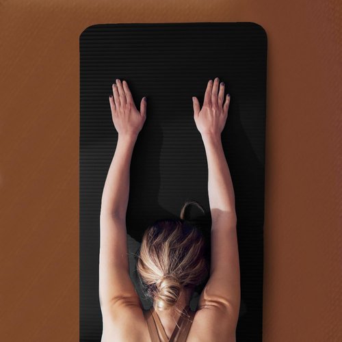 BalanceFrom 7-Piece Yoga Set - Extra Thick 71x24x0.5 Inch Mat with Carrying Sling, Blocks & Towels