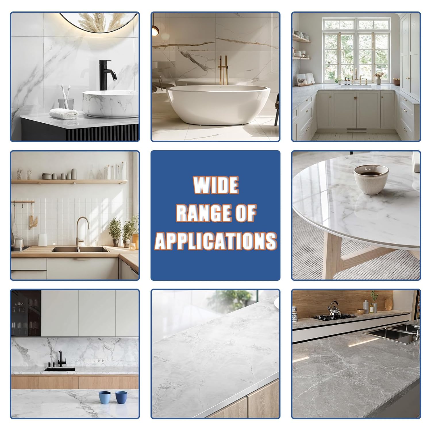 Skiennix Porcelain Repair Kit - Waterproof & Non-Toxic Solution for Ceramics, Tile, Granite & More