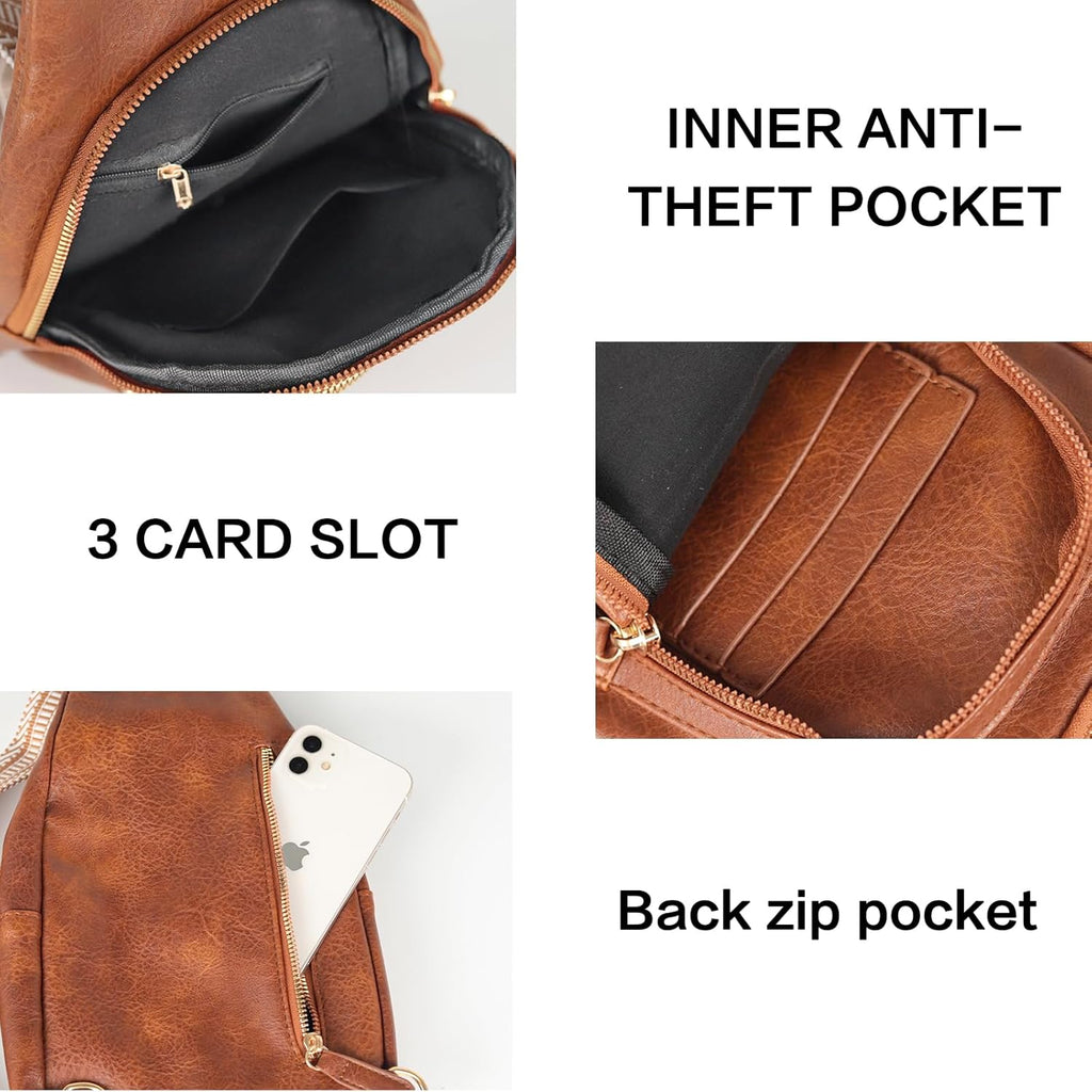 Relang Sling Bag - Trendy Leather Crossbody Fanny Pack for Women | Perfect for Travel & Daily Use