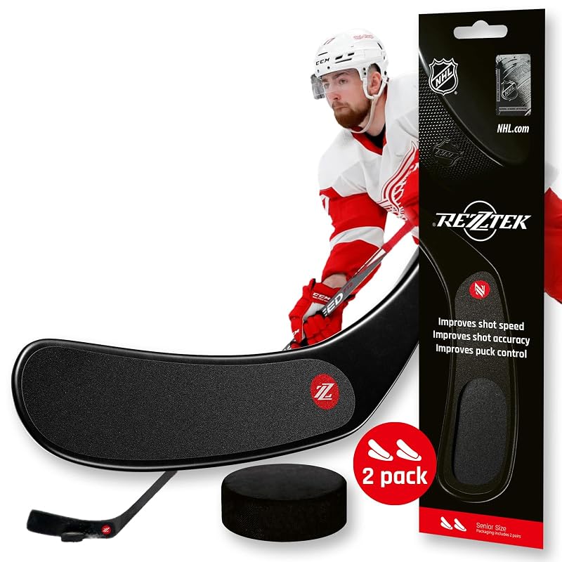 Hockey Blade Grip - Rezztek Tape Alternative, Black + Senior